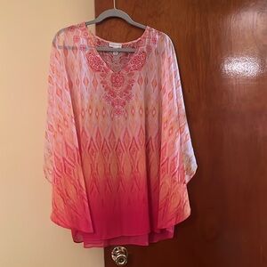Susan Graver sheer top.